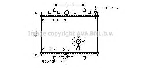 AVA QUALITY COOLING PEA2314 Радіатор, охолодження двигуна