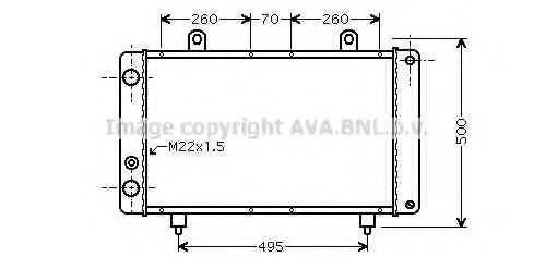 AVA QUALITY COOLING PEA2319 Радіатор, охолодження двигуна