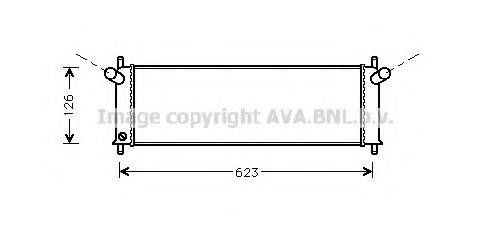 AVA QUALITY COOLING PR2022 Радіатор, охолодження двигуна