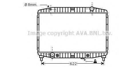 AVA QUALITY COOLING RR2002 Радіатор, охолодження двигуна