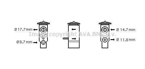 AVA QUALITY COOLING RT1609 Розширювальний клапан, кондиціонер