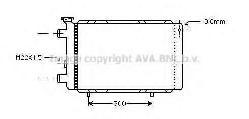 AVA QUALITY COOLING RT2026 Радіатор, охолодження двигуна