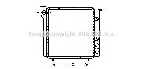 AVA QUALITY COOLING RT2068 Радіатор, охолодження двигуна