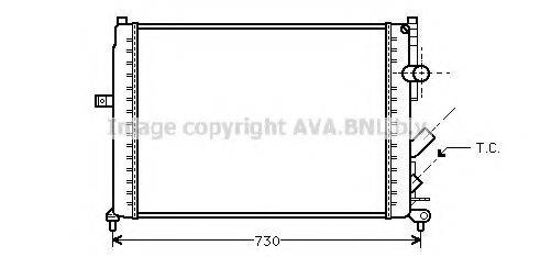 AVA QUALITY COOLING RT2166 Радіатор, охолодження двигуна