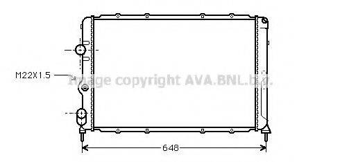 AVA QUALITY COOLING RT2199 Радіатор, охолодження двигуна