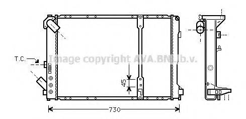 AVA QUALITY COOLING RT2209 Радіатор, охолодження двигуна