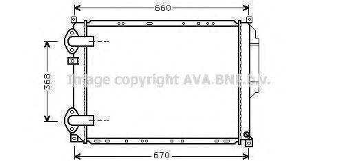 AVA QUALITY COOLING RT2216 Радіатор, охолодження двигуна