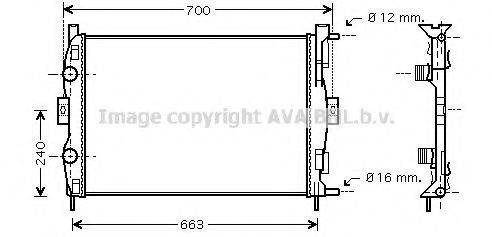 AVA QUALITY COOLING RT2306 Радіатор, охолодження двигуна