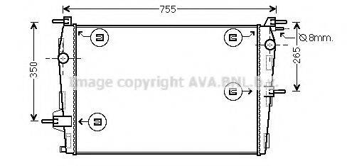 AVA QUALITY COOLING RT2573 Радіатор, охолодження двигуна