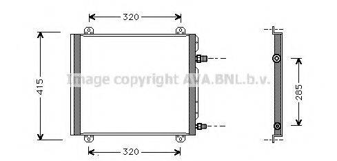 AVA QUALITY COOLING RT5235 Конденсатор, кондиціонер