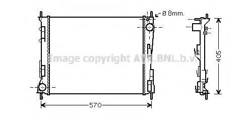 AVA QUALITY COOLING RTA2375 Радіатор, охолодження двигуна