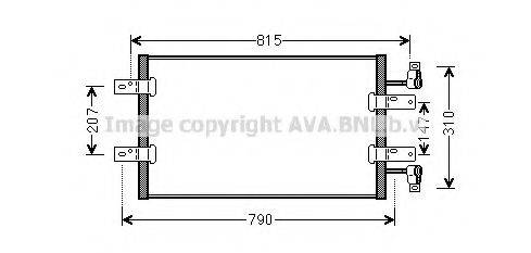 AVA QUALITY COOLING RTA5451 Конденсатор, кондиціонер