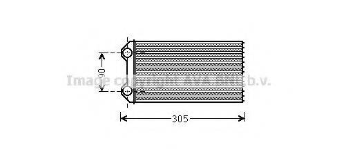 AVA QUALITY COOLING RTA6439 Теплообмінник, опалення салону