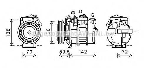 AVA QUALITY COOLING RTK494 Компресор, кондиціонер