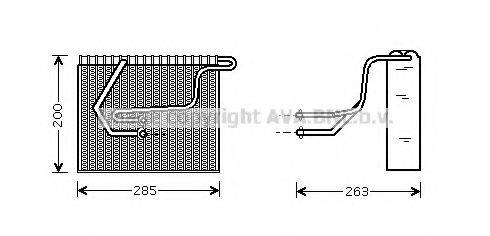 AVA QUALITY COOLING RTV100 Випарник, кондиціонер