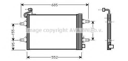 AVA QUALITY COOLING SA5007D Конденсатор, кондиціонер