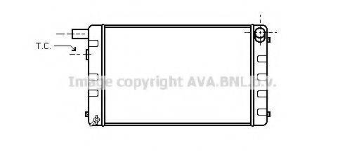 AVA QUALITY COOLING SB2007 Радіатор, охолодження двигуна