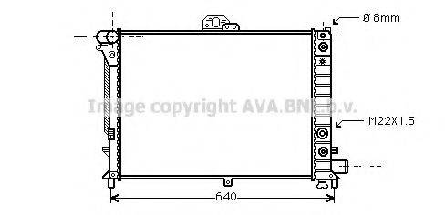 AVA QUALITY COOLING SB2011 Радіатор, охолодження двигуна