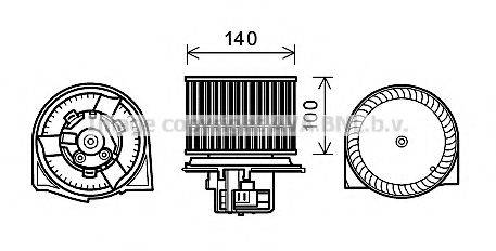 AVA QUALITY COOLING SB8078 Електродвигун, вентиляція салону