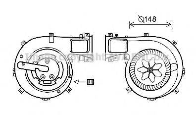 AVA QUALITY COOLING SB8079 Електродвигун, вентиляція салону