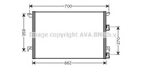 AVA QUALITY COOLING SBA5058 Конденсатор, кондиціонер