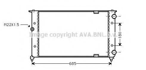 AVA QUALITY COOLING ST2021 Радіатор, охолодження двигуна