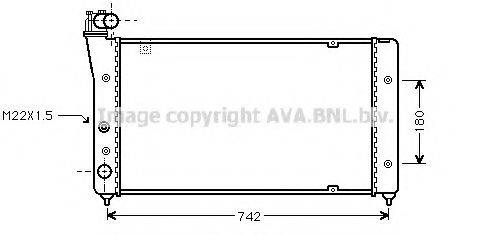 AVA QUALITY COOLING ST2030 Радіатор, охолодження двигуна