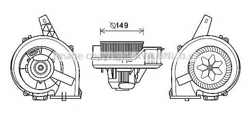 AVA QUALITY COOLING ST8044 Електродвигун, вентиляція салону