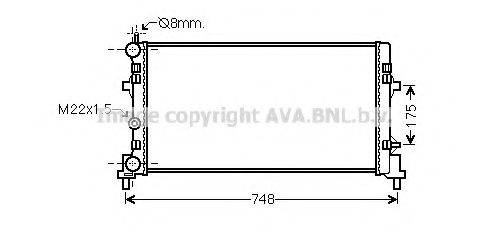 AVA QUALITY COOLING STA2041 Радіатор, охолодження двигуна