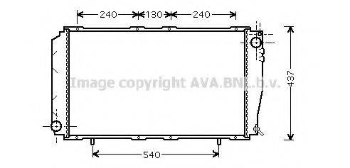 AVA QUALITY COOLING SU2043 Радіатор, охолодження двигуна