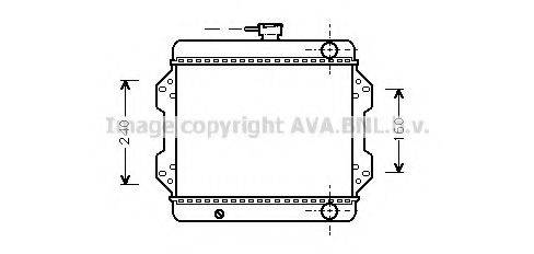 AVA QUALITY COOLING SZ2003 Радіатор, охолодження двигуна