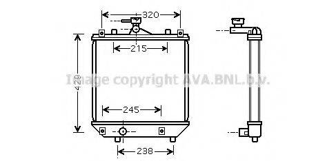 AVA QUALITY COOLING SZ2064 Радіатор, охолодження двигуна