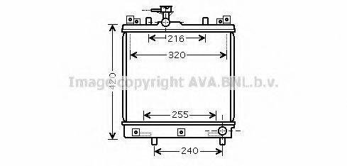 AVA QUALITY COOLING SZ2082 Радіатор, охолодження двигуна