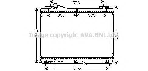 AVA QUALITY COOLING SZ2104 Радіатор, охолодження двигуна