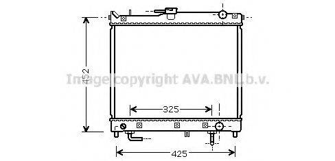 AVA QUALITY COOLING SZ2109 Радіатор, охолодження двигуна