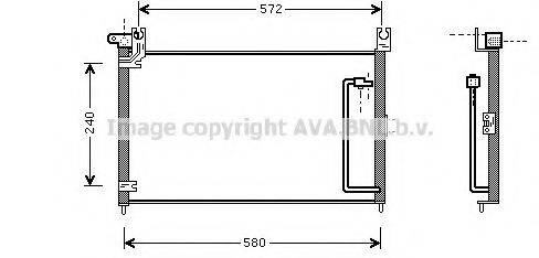 AVA QUALITY COOLING SZ5054 Конденсатор, кондиціонер