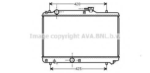 AVA QUALITY COOLING SZA2035 Радіатор, охолодження двигуна