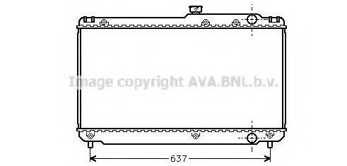 AVA QUALITY COOLING TO2041 Радіатор, охолодження двигуна