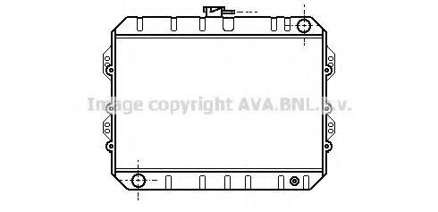 AVA QUALITY COOLING TO2072 Радіатор, охолодження двигуна