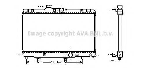 AVA QUALITY COOLING TO2156 Радіатор, охолодження двигуна