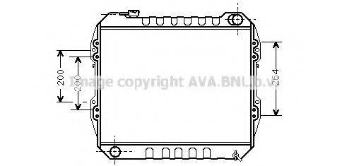 AVA QUALITY COOLING TO2164 Радіатор, охолодження двигуна