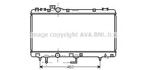 AVA QUALITY COOLING TO2231 Радіатор, охолодження двигуна