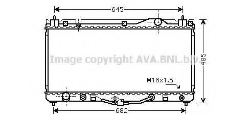 AVA QUALITY COOLING TO2303 Радіатор, охолодження двигуна