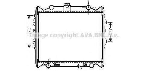 AVA QUALITY COOLING TO2311 Радіатор, охолодження двигуна