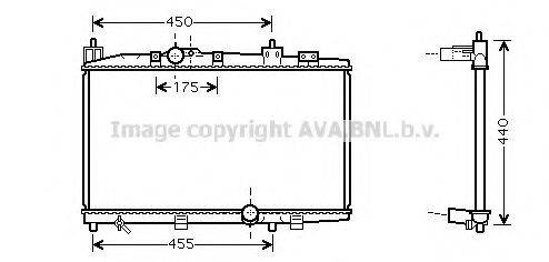 AVA QUALITY COOLING TO2318 Радіатор, охолодження двигуна