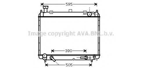 AVA QUALITY COOLING TO2340 Радіатор, охолодження двигуна