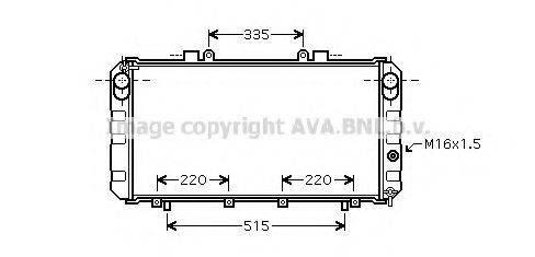 AVA QUALITY COOLING TO2355 Радіатор, охолодження двигуна