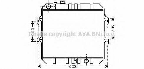 AVA QUALITY COOLING TO2371 Радіатор, охолодження двигуна