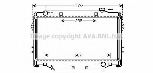 AVA QUALITY COOLING TO2377 Радіатор, охолодження двигуна