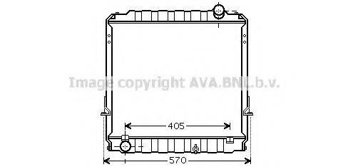 AVA QUALITY COOLING TO2396 Радіатор, охолодження двигуна